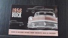 CATALOGUE/BROCHURE BUICK  - GENERAL MOTORS - 1956