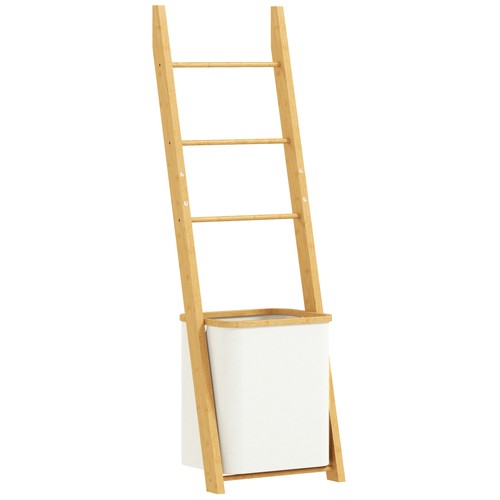 Homcom porte serviettes - porte-serviettes, bambou