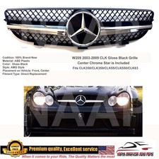 03-09 CLK Grille Black-Chrome Style Emblem CLK320 CLK55 CLK500 CLK