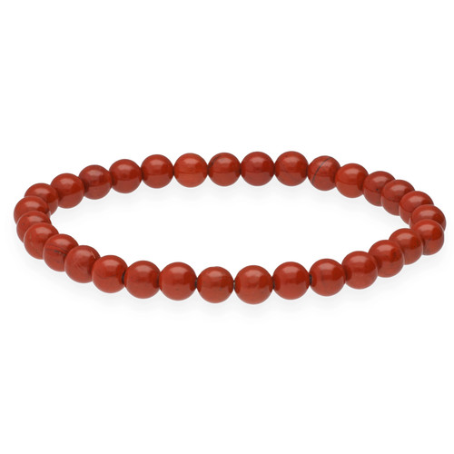 Bracelet jaspe rouge - en, mm