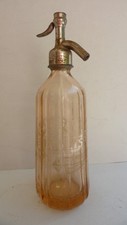 Ancien Siphon Eau de Seltz  Couleur Saumon   BAR, BISTROT