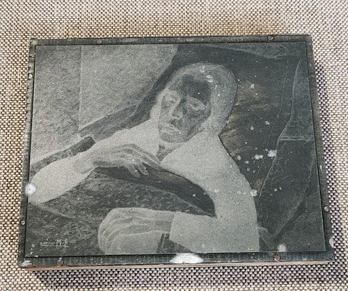 Ancienne plaque imprimerie - plaque,