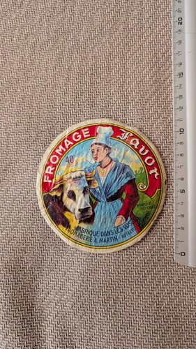 étiquette ancienne fromage - Étiquette,