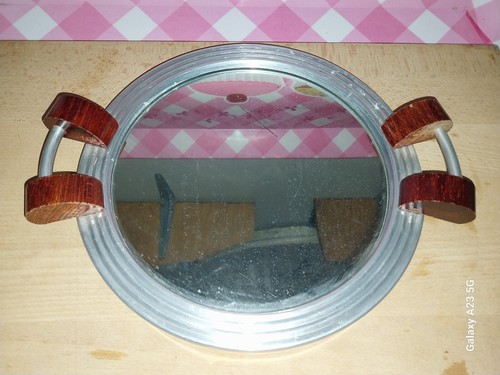 Plateau rond miroir - rond,