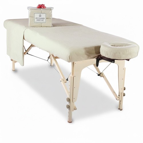 3pc flanelle massage table - flanelle,