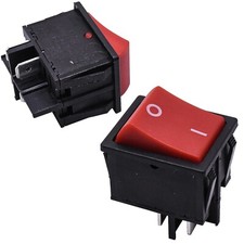 2-Pack HQRP Sur Arrêt Interrupteur à Bascule 4-Prong 10A 125V pour Kedu HY12, Ul