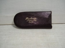 Ancien Étui en Cuir Hazebroucq Rue de La Paix pour Lunettes Rondes