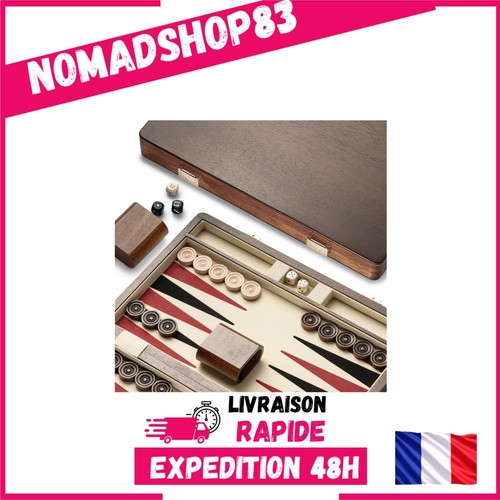 Backgammon noyer naturel 8 - backgammon, 36,8
