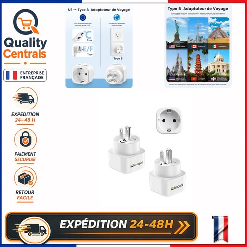 Adaptateur voyage usa type - usa, b