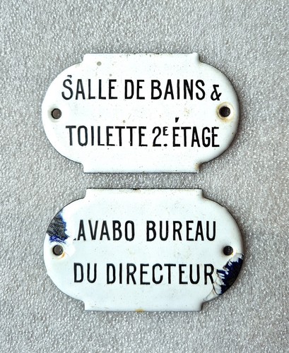 Plaque émaillée utilité - plaque,