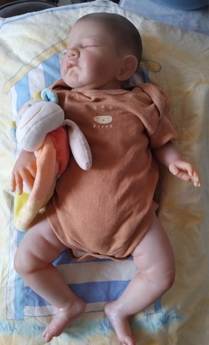 Bébé reborn endormi - endormi, léo