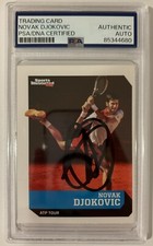 Novak Djokovic Autographed/Signed Sports Illustrated SI Kids Card #800 PSA Auto
