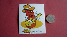 AUTOCOLLANT /  MINI TOP 3   JO LA FRITE  *  8 CM X 6,3 CM *