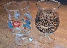 DUVEL (Set Of 2) TULIP BEER COLLECTION GLASSES RARE 330ML