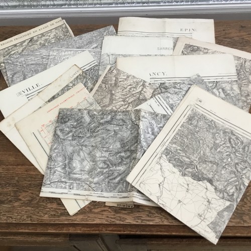 Lot cartes état major - 13,