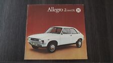 CATALOGUE/BROCHURE AUSTIN ALLEGRO 2 1100 DL - BRITISH LEYLAND