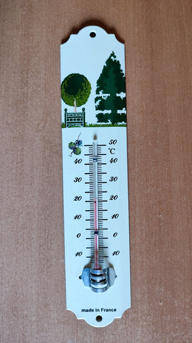 Thermometre emaille arbre - thermometre,
