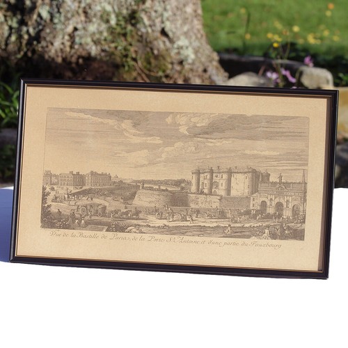 Gravure sous cadre vintage - , de