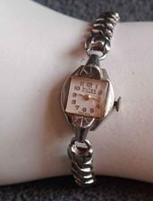 Amazing Vintage 1950s Rutex 17 Jewel Gold Filled Womens Watch Working Tested 