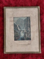 Estampe XIXème "Pont du