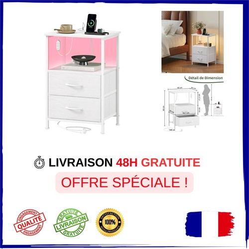 Table chevet led somdot - chevet,