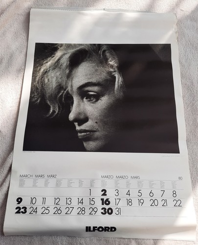 Calendrier papier 1980 ilford - calendrier,