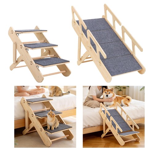 Escalier bois pour animaux - bois,