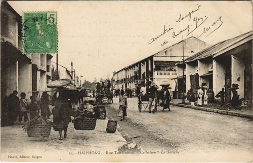 Cpa haiphong rue tonkinoise - ak,
