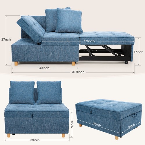 Convertible sofa bed - sofa,