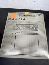 clarion car radio E914 cassette 80s NOS new