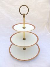 3 Storey Cake Display Servant LIMOGES Gold Net Ancient Empire Pastry 