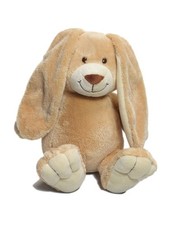 Doudou Peluche Lapin beige nez