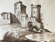 Rhin château fort ruine Moyen