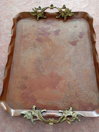 Ancien plateau cuivre - ancien,