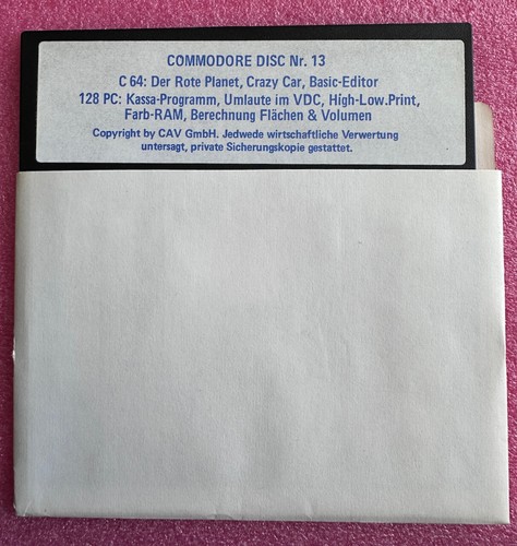 Commodore disc jeu - disc, 13