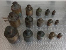 serie de poids en laiton