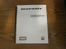 Operating instructions user guide For Marantz receiver cd cassette by model