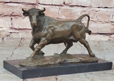 Sculpture Taureau Bronze