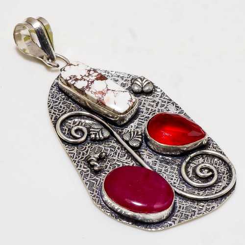 Pendentif bijou ancien pierre