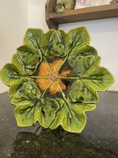 Antique Petrus Regout Maastricht Majolica Leaf Plate – Pattern 1768