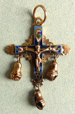 Pendentif Croix OR massif et
