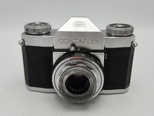 Vintage Zeiss Ikon Contaflex I 35mm Film SLR Camera Tessar 45mm F2.8 Lens READ