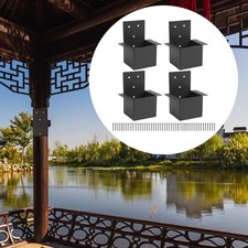 Kit de gazebo des supports de supports Pergola 4x 4 "x4" (réel 3,6 "x3,6") Post
