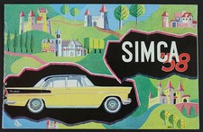 SIMCA '58 Car Sales Brochure
