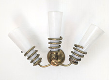 Antique Brass and Opaline Sconce - Must Identify - Art Deco