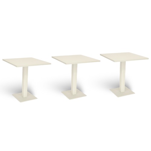Table bar blanc - panna, 70
