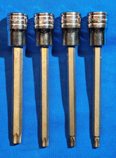 Snap-On 4 pc 3/8" drive 3" LONG torx bit socket set T45, T40, T30 T27 FTXL45E