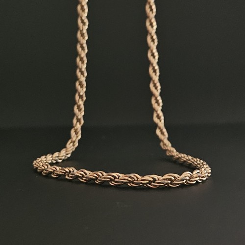 Collier chaîne maille corde