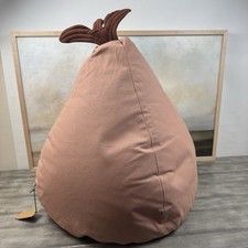 West Elm Kids ferm LIVING Pear Bean Bag Dusty Rose Sewn Shut NWT OB