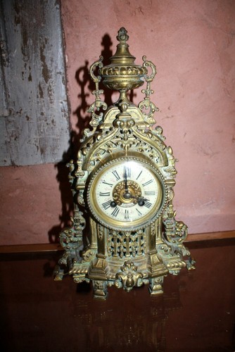Bronze pendule japy freres - bronze,